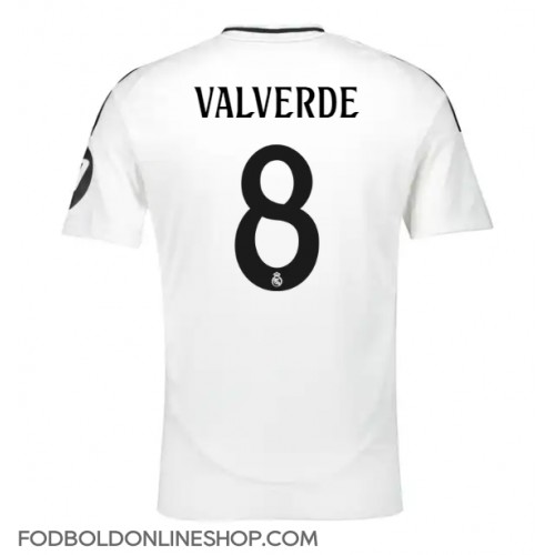 Real Madrid Federico Valverde #8 Hjemmebanetrøje 2024-25 Kortærmet